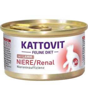 KATTOVIT Feline Diet Niere/Renal Lamb - wet cat food - 85g