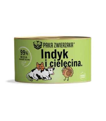 PAKA ZWIERZAKA Turkey with veal - wet cat food - 200g