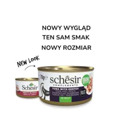 SCHESIR Oceanic Adult Tuna with Dentic - wet cat food - 70g