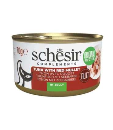 SCHESIR Complements Tuna with red mullet in jelly - wet cat food - 70g