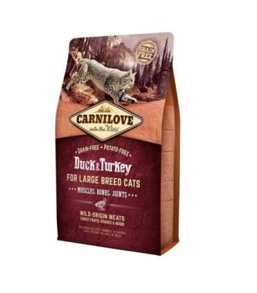 CARNILOVE Cat Large Breed Duck and turkey - dry cat food - 2kg