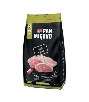 PAN MIĘSKO Turkey with goose S - dry cat food - 1,6kg