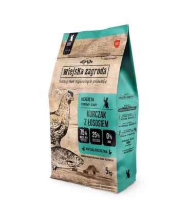 WIEJSKA ZAGRODA Kittens Chicken with salmon - dry cat food - 5kg