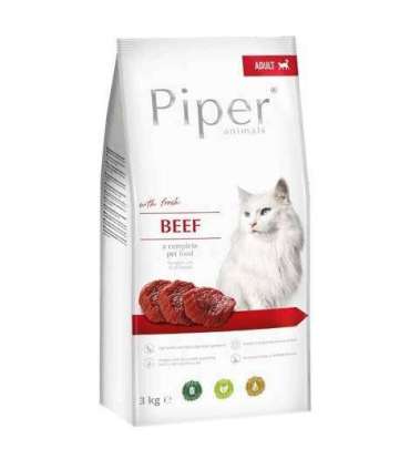 DOLINA NOTECI Piper Animals with beef - Dry Cat Food - 3 kg
