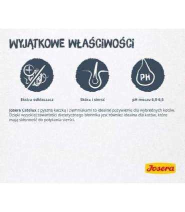 Josera Catelux cats dry food 2 kg Adult Duck, Poultry