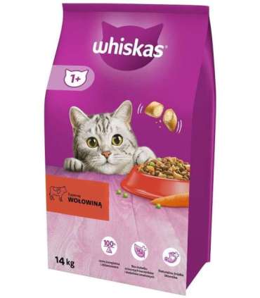 WHISKAS Adult Beef - dry cat food - 14 kg
