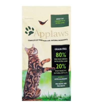 APPLAWS Chicken with lamb - dry cat food - 2kg