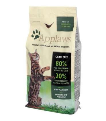 APPLAWS Chicken with lamb - dry cat food - 2kg
