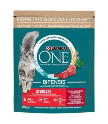 PURINA One Bifensis Sterilcat Beef - dry cat food - 800 g