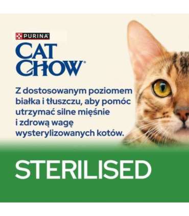 Purina CAT CHOW STERILISED cats dry food 1.5 kg Adult Chicken