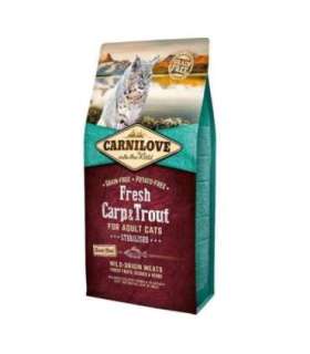 CARNILOVE Cat Sterilised Fresh Carp and Trout - dry cat food - 6 kg
