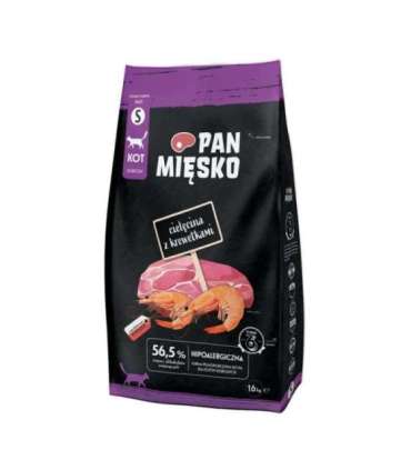PAN MIĘSKO Veal with shrimps S - dry cat food - 1,6kg