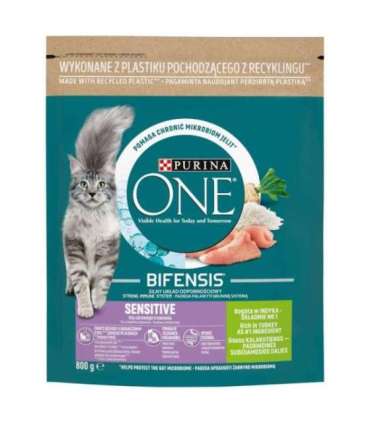PURINA One Bifensis Adult Sensitive - dry cat food - 800 g