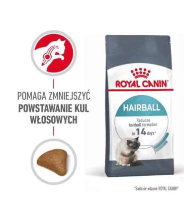 Royal Canin Hairball Care cats dry food 10 kg Adult Corn, Poultry, Rice, Vegetable
