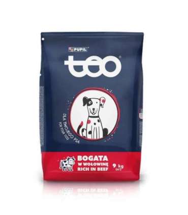 TEO Rich in beef - dry dog food - 9kg