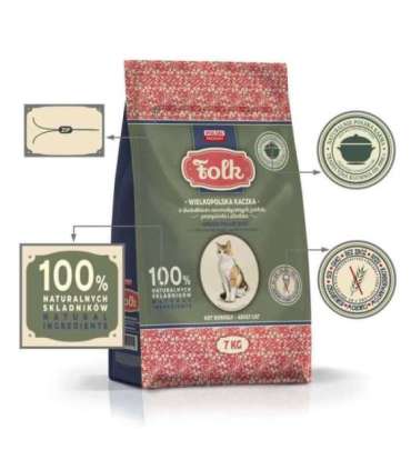 FOLK Greater poland–style duck with apples, quail & herring - dry cat food - 7kg