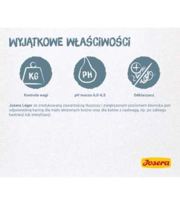 Josera LÉGER cats dry food 10 kg Adult Poultry