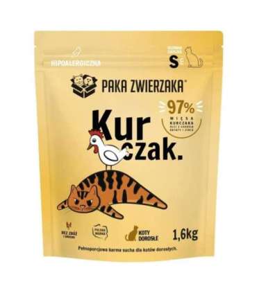 PAKA ZWIERZAKA Chicken S - dry cat food - 1,6kg