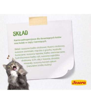 Josera 4032254755012 cats dry food 400 g Kitten Poultry