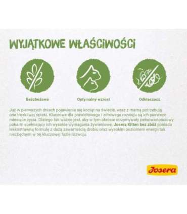 Josera 4032254755012 cats dry food 400 g Kitten Poultry