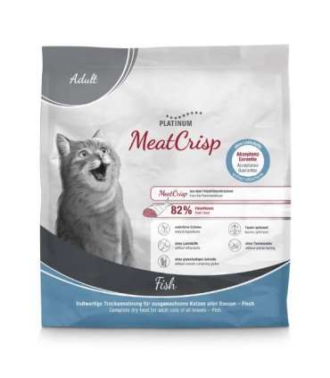 PLATINUM MeatCrisp Adult Fish - dry cat food - 400g