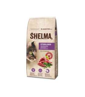 SHELMA Sterilised Beef - dry cat food - 8kg