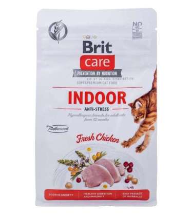 BRIT Care Grain-Free Adult Indoor Anti-Stress - dry cat food - 400 g