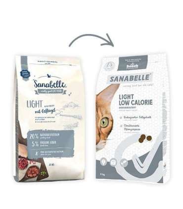 BOSCH Sanabelle Light Low Calorie Poultry - dry cat food - 8kg