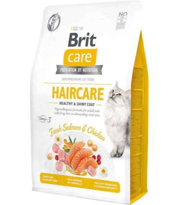 BRIT Care Cat Grain-Free Haircare - dry cat food - 2 kg