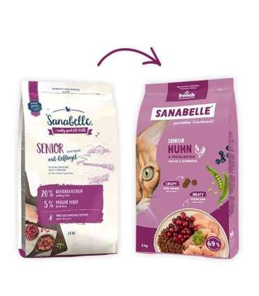 BOSCH Sanabelle Life Senior chicken & cranberries - dry cat food - 8kg