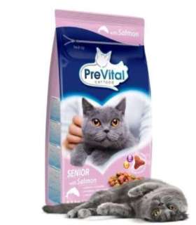 PREVITAL Senior Salmon - dry cat food - 1,4kg