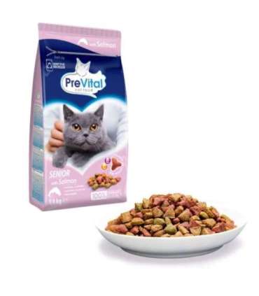 PREVITAL Senior Salmon - dry cat food - 1,4kg
