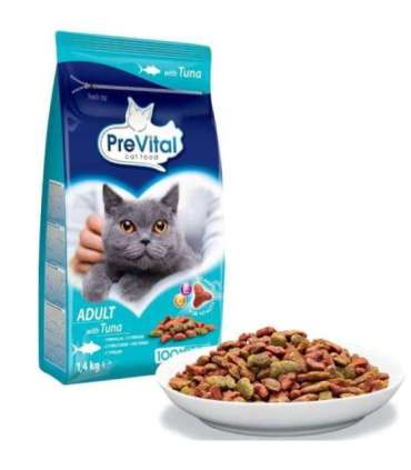 PREVITAL Adult Tuna - dry cat food - 1,4kg