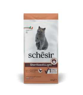 SCHESIR Adult Sterilized & Light Rich in chicken - dry cat food - 10kg