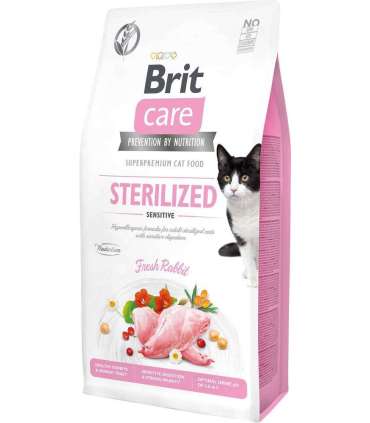 BRIT Care Grain Free Sterilized Sensitive - dry cat food - 7 kg