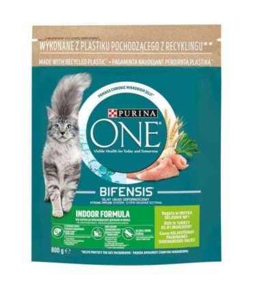 PURINA One Bifensis Adult Indoor - dry cat food - 800 g