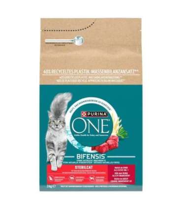 PURINA One Sterilcat Rich in beef - dry cat food - 3kg