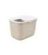 SAVIC HOP Coffee Brown with White Lid – Cat Litter Tray – 58.5x39x39.5 cm – 1 pc.