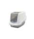 SAVIC Nestor White-Grey - Covered Cat Litter Box - 56x39x38.5 cm - 1 pc