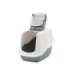 SAVIC Nestor White-Grey - Covered Cat Litter Box - 56x39x38.5 cm - 1 pc