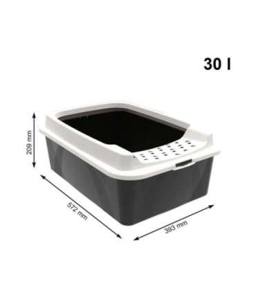ROTHO Bonnie Eco Black - cat litter box
