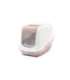 SAVIC Nestor White-Pink - Covered Cat Litter Box - 56x39x38.5 cm - 1 pc