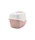 SAVIC Nestor White-Pink - Covered Cat Litter Box - 56x39x38.5 cm - 1 pc