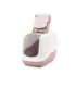 SAVIC Nestor White-Pink - Covered Cat Litter Box - 56x39x38.5 cm - 1 pc