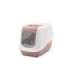 SAVIC Nestor White-Pink - Covered Cat Litter Box - 56x39x38.5 cm - 1 pc
