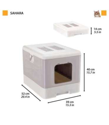 FERPLAST Sahara Lilac - cat litter box - 52 x 39 x 40cm