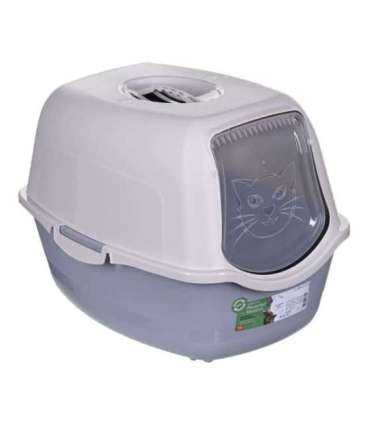 DIAMENTIQ BAYA whie/light grey -  cat litter box - 55,5 x 40 x 38,7 cm