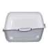 DIAMENTIQ BAYA whie/light grey -  cat litter box - 55,5 x 40 x 38,7 cm