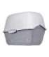 DIAMENTIQ BAYA whie/light grey -  cat litter box - 55,5 x 40 x 38,7 cm