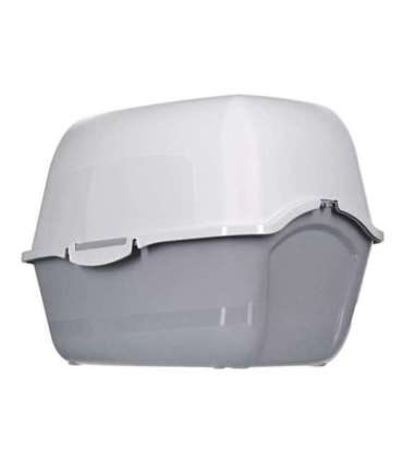 DIAMENTIQ BAYA whie/light grey -  cat litter box - 55,5 x 40 x 38,7 cm